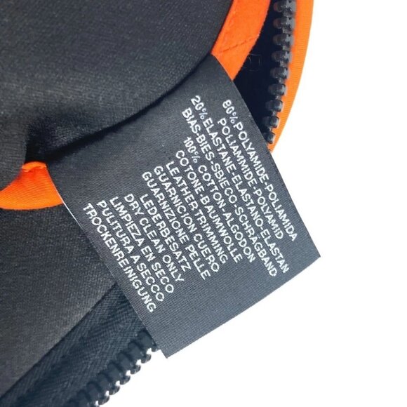 HERMES Neoban Flat Pouch GM clutch bag bag Pouch polyamide Orange - Picture 9 of 11